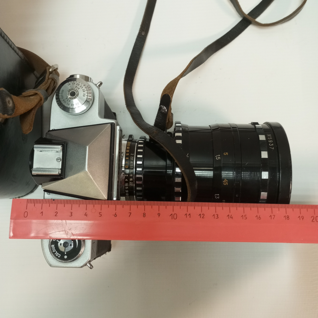 Фотоаппарат Зенит-6 в комплекте с объективом Рубин-1, в кофре с фильтрами, редкий, СССР. Картинка 29
